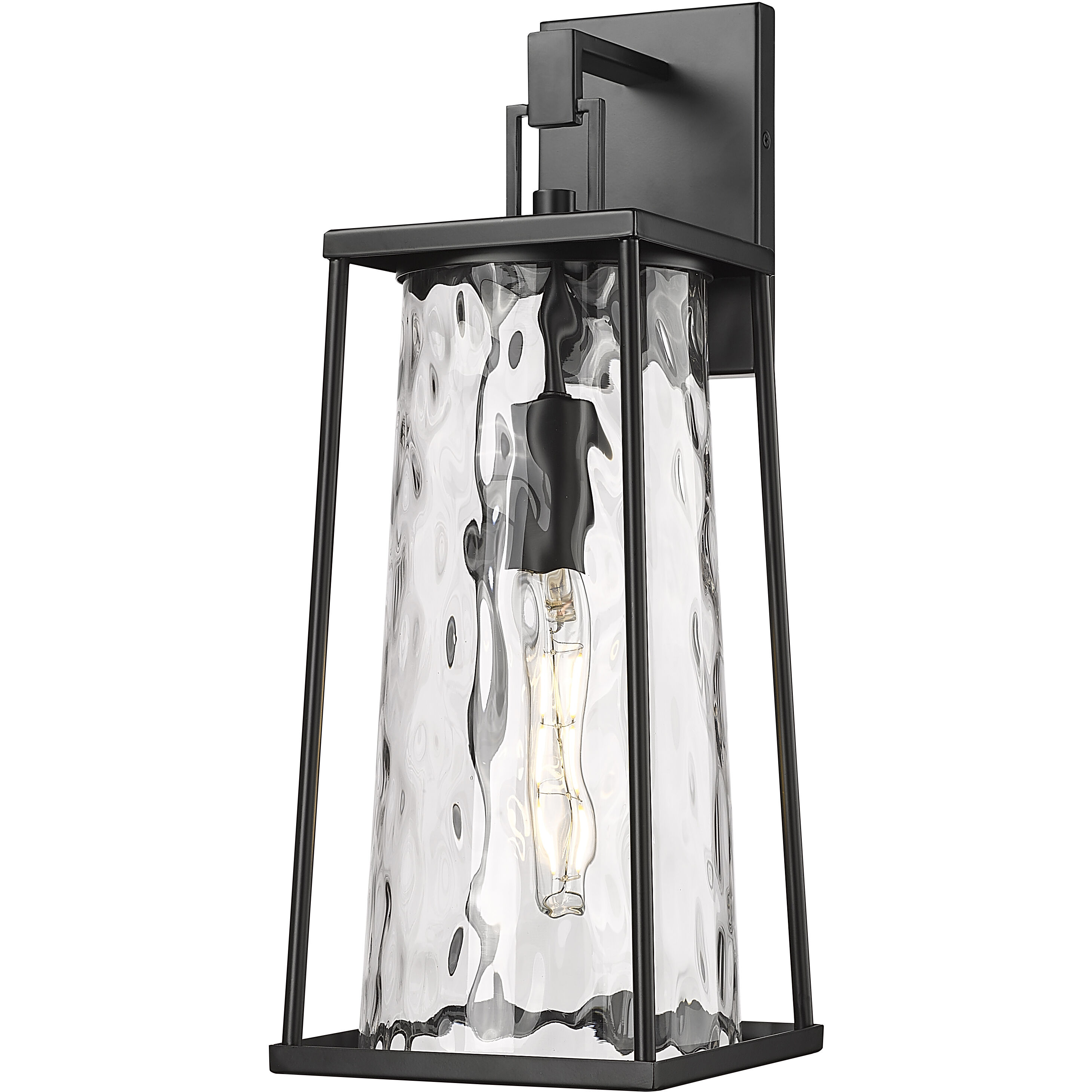 Dutton 1 Light 19.75 inch Powder Coated Black Outdoor Wall Sconce